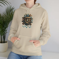 Tlaloc Ancient Rain Mask Glyph Unisex Hoodie