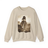 Vintage Tikal Jungle Temple Sepia Print Unisex Sweatshirt