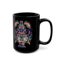 Ancient Mesoamerican Ceremonial Vessel Black Mug