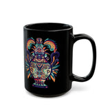 Ancient Mesoamerican Ceremonial Vessel Black Mug