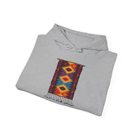 Indigenous Andean Geometric Textile Pattern Unisex Hoodie