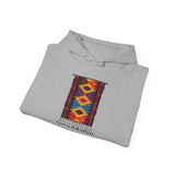 Indigenous Andean Geometric Textile Pattern Unisex Hoodie