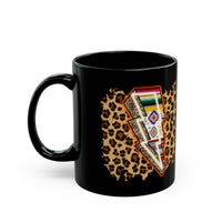 Wild Aztec Thunderbolt Illustration Black Mug