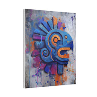 Graffiti Aztec Feathered Serpent Street Art Canvas