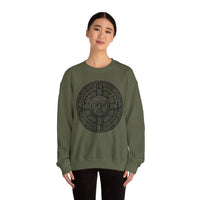 Sacred Aztec Calendar Face Unisex Sweatshirt