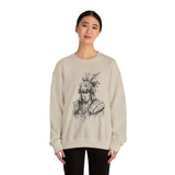 Jaguar Warrior Ink Portrait Unisex Sweatshirt