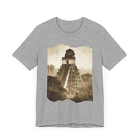 Vintage Tikal Jungle Temple Sepia Print Unisex T-Shirt