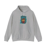 Glitter Serape Cactus on Leopard Burst Illustration Unisex Hoodie