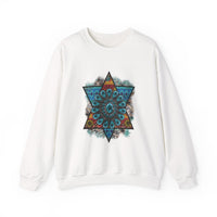 Wild Aztec Turquoise Amulet Illustration Unisex Sweatshirt