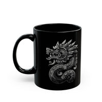 Aztec Serpent Quetzalcoatl Tribal Design Black Mug