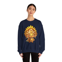Chibi Inti Inca Sun God Cartoon Style Unisex Sweatshirt
