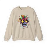 Cyber Aztec Skull Cartoon Style Unisex Sweatshirt