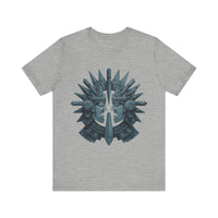 Aztec Warrior Duel Obsidian Glyph Style Unisex T-Shirt