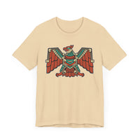 Aztec Solar Eagle Emblem Illustration Unisex T-Shirt