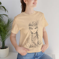 Inca Warrior Girl Fierce Heritage Ink Art Unisex T-Shirt