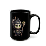 Dark Inca Shaman Spirit Skull Black Mug