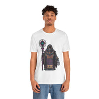 Cyber Temple Techno Priest Pixel Art Unisex T-Shirt