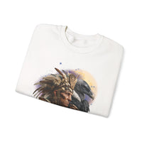 Ancient Inca Shaman with Condor Companion Unisex Sweatshirt