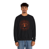 Tribal Ceremony Around Sacred Fire Glyph Style Unisex Sweatshirt