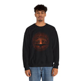 Tribal Ceremony Around Sacred Fire Glyph Style Unisex Sweatshirt