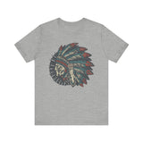 Vintage Native American Headdress Graphic Unisex T-Shirt