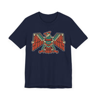 Aztec Solar Eagle Emblem Illustration Unisex T-Shirt