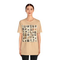 Mayan Petroglyph Stamped Texture Unisex T-Shirt