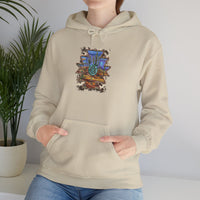 Aztec Turquoise Cactus Desert Landscape Unisex Hoodie