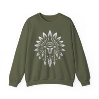 Sacred Tribal Chief Emblem Illustration Unisex Sweatshirt