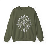 Sacred Tribal Chief Emblem Illustration Unisex Sweatshirt