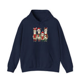 Inca Christmas Llama Family from the Andes Unisex Hoodie