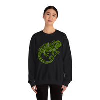 Mayan Aztec Totem Symbol of Iguana Unisex Sweatshirt