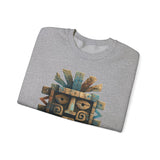 Tlaloc Ancient Rain Mask Glyph Unisex Sweatshirt