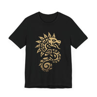 Quetzalcoatl Spiral Serpent Tribal Glyph Unisex T-Shirt