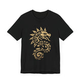 Quetzalcoatl Spiral Serpent Tribal Glyph Unisex T-Shirt