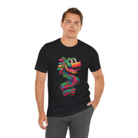 Cartoon Quetzalcoatl Cyber Serpent Unisex T-Shirt