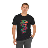 Cartoon Quetzalcoatl Cyber Serpent Unisex T-Shirt