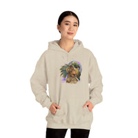 Aztec Quetzalcoatl Priestess Under Moon Unisex Hoodie