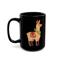 Peru Culture Llama Graphic Black Mug