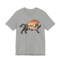 Aztec Buffalo Desert Sunset Silhouette Unisex T-Shirt