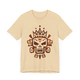 Ah Puch Mayan Skull Crown Glyph Style Unisex T-Shirt
