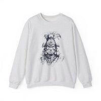 Fierce Inca Warrior Ink Illustration Unisex Sweatshirt