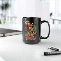 Centeotl Aztec Corn God Illustration Black Mug