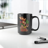 Centeotl Aztec Corn God Illustration Black Mug