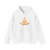 Tribal Volcano Spiral Smoke Glyph Style Unisex Hoodie