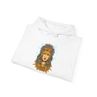 Golden Aztec Warrior Queen Illustration Unisex Hoodie