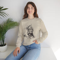 Inca Warrior Line Art Tribal Design Unisex Sweatshirt
