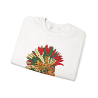 Aztec Warrior Head Illustration Unisex Sweatshirt