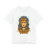 Golden Aztec Warrior Queen Illustration Unisex T-Shirt