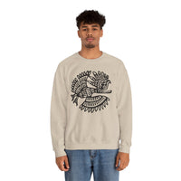Celestial Mayan Bird Symbol Unisex Sweatshirt